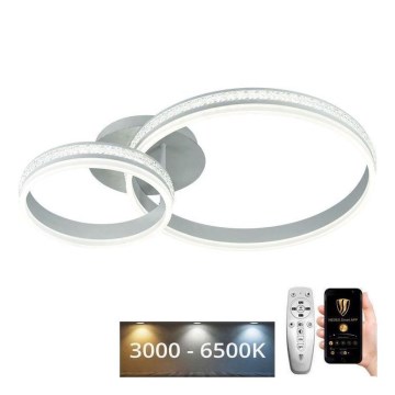 Dimbar LED ytmonterad ljuskrona LED/110W/230V 3000-6500K + fjärrkontroll