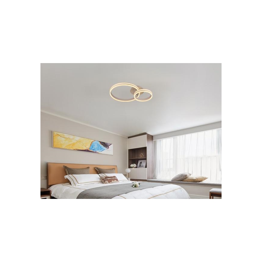 Dimbar LED ytmonterad ljuskrona LED/110W/230V 3000-6500K + fjärrkontroll