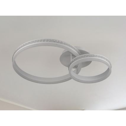 Dimbar LED ytmonterad ljuskrona LED/110W/230V 3000-6500K + fjärrkontroll