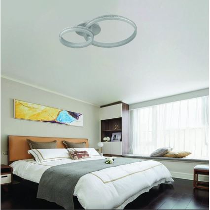 Dimbar LED ytmonterad ljuskrona LED/110W/230V 3000-6500K + fjärrkontroll
