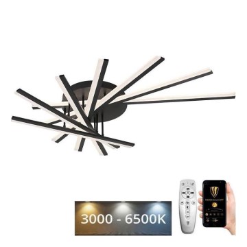 Dimbar LED ytmonterad ljuskrona LED/120W/230V 3000-6500K + fjärrkontroll