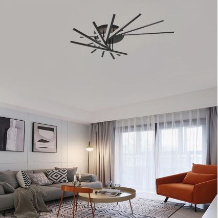 Dimbar LED ytmonterad ljuskrona LED/120W/230V 3000-6500K + fjärrkontroll