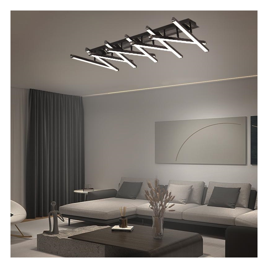 Dimbar LED ytmonterad ljuskrona LED/125W/230V 3000-6500K + fjärrkontroll