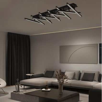 Dimbar LED ytmonterad ljuskrona LED/125W/230V 3000-6500K + fjärrkontroll