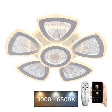Dimbar LED ytmonterad ljuskrona LED/145W/230V 3000-6500K + fjärrkontroll