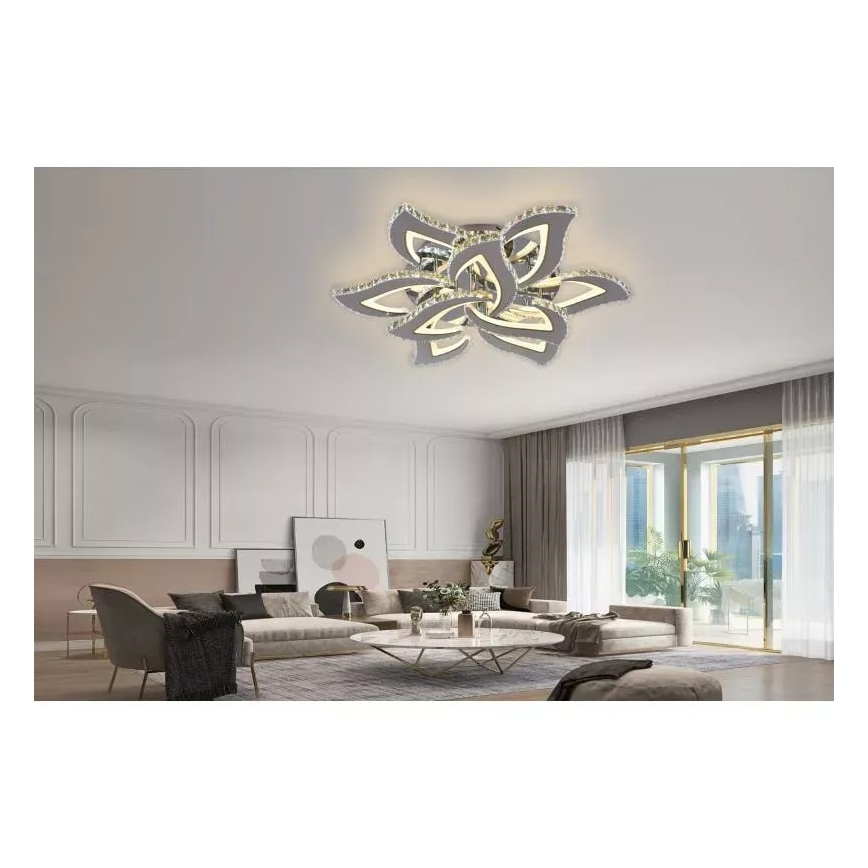 Dimbar LED ytmonterad ljuskrona LED/180W/230V 3000-6500K + fjärrkontroll