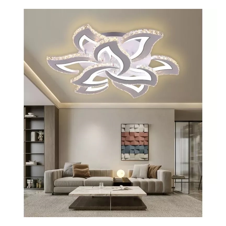 Dimbar LED ytmonterad ljuskrona LED/180W/230V 3000-6500K + fjärrkontroll