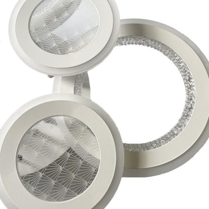 Dimbar LED ytmonterad ljuskrona LED/200W/230V 3000-6500K + fjärrkontroll