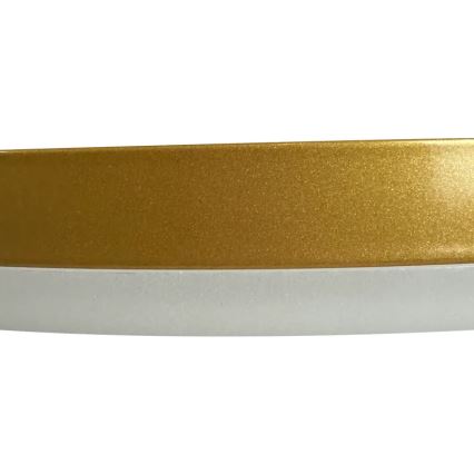 Dimbar LED ytmonterad ljuskrona LED/40W/230V 3000-6500K guld + fjärrkontroll