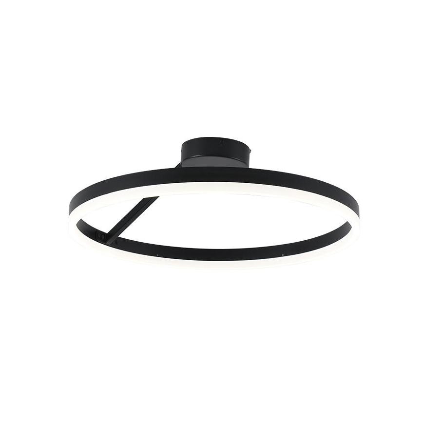 Dimbar LED ytmonterad ljuskrona LED/40W/230V 3000-6500K svart + fjärrkontroll