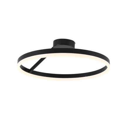 Dimbar LED ytmonterad ljuskrona LED/40W/230V 3000-6500K svart + fjärrkontroll