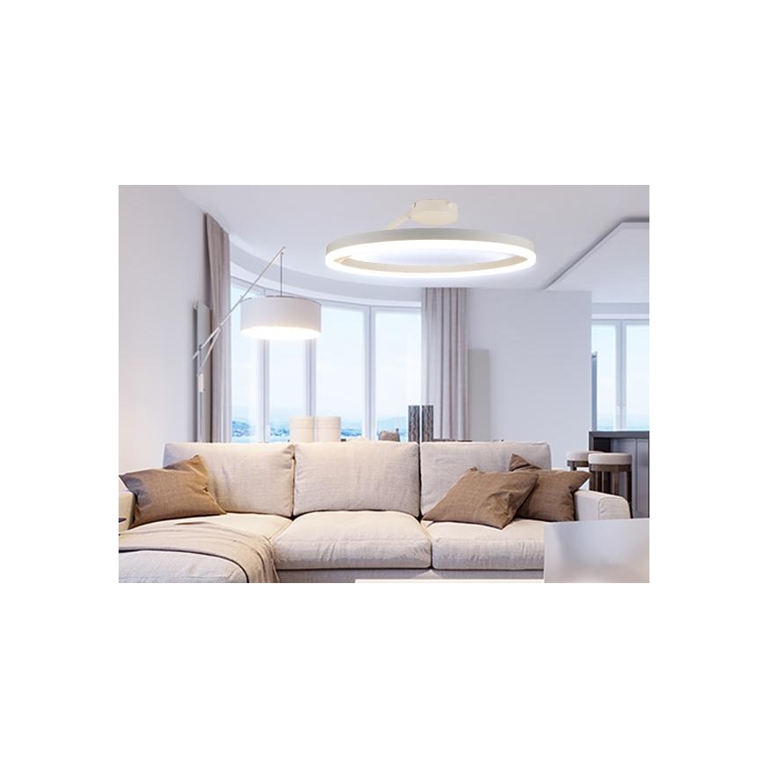 Dimbar LED ytmonterad ljuskrona LED/40W/230V 3000-6500K vit + fjärrkontroll