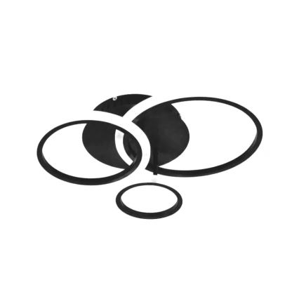 Dimbar LED ytmonterad ljuskrona LED/40W/230V 3000-6500K svart + fjärrkontroll