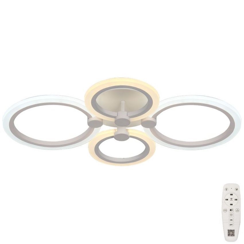Dimbar LED ytmonterad ljuskrona LED/45W/230V 3000-6500K + fjärrkontroll