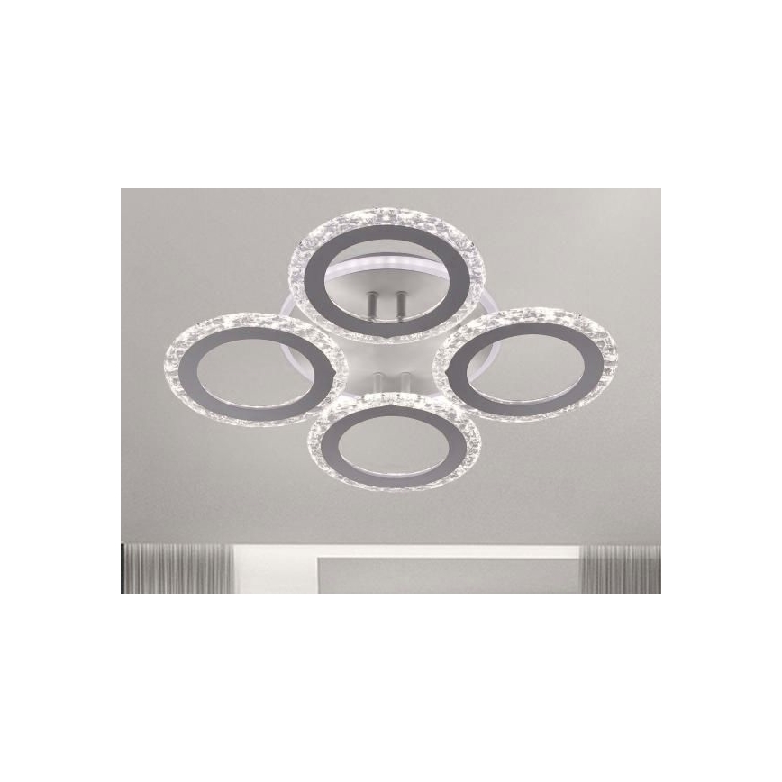 Dimbar LED ytmonterad ljuskrona LED/55W/230V 3000-6500K + fjärrkontroll