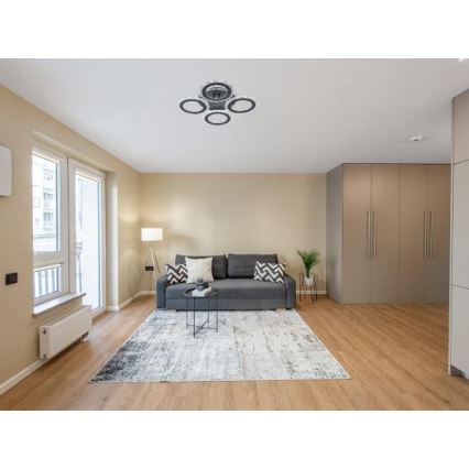 Dimbar LED ytmonterad ljuskrona LED/55W/230V 3000-6500K + fjärrkontroll