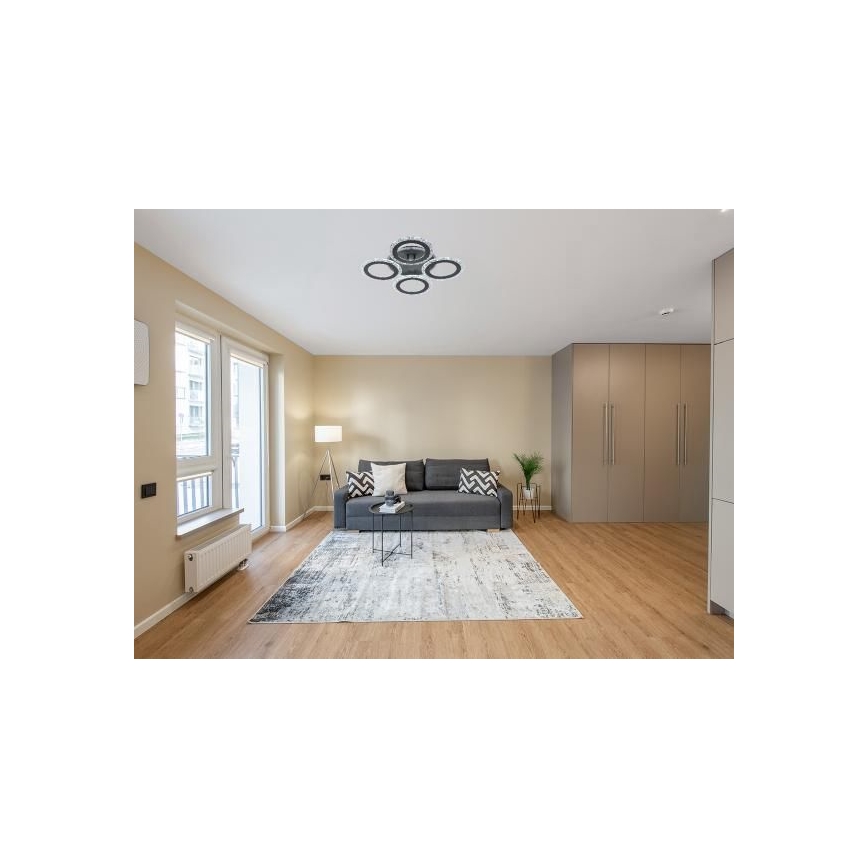 Dimbar LED ytmonterad ljuskrona LED/55W/230V 3000-6500K + fjärrkontroll