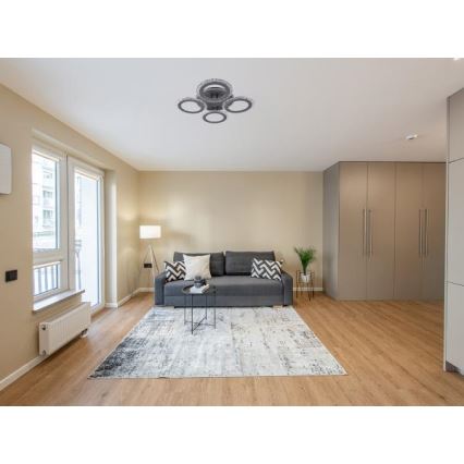 Dimbar LED ytmonterad ljuskrona LED/55W/230V 3000-6500K + fjärrkontroll
