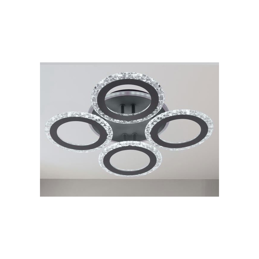 Dimbar LED ytmonterad ljuskrona LED/55W/230V 3000-6500K + fjärrkontroll