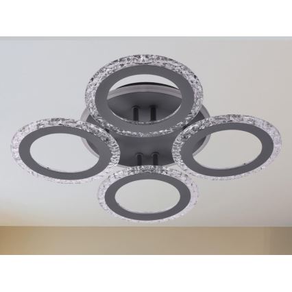Dimbar LED ytmonterad ljuskrona LED/55W/230V 3000-6500K + fjärrkontroll