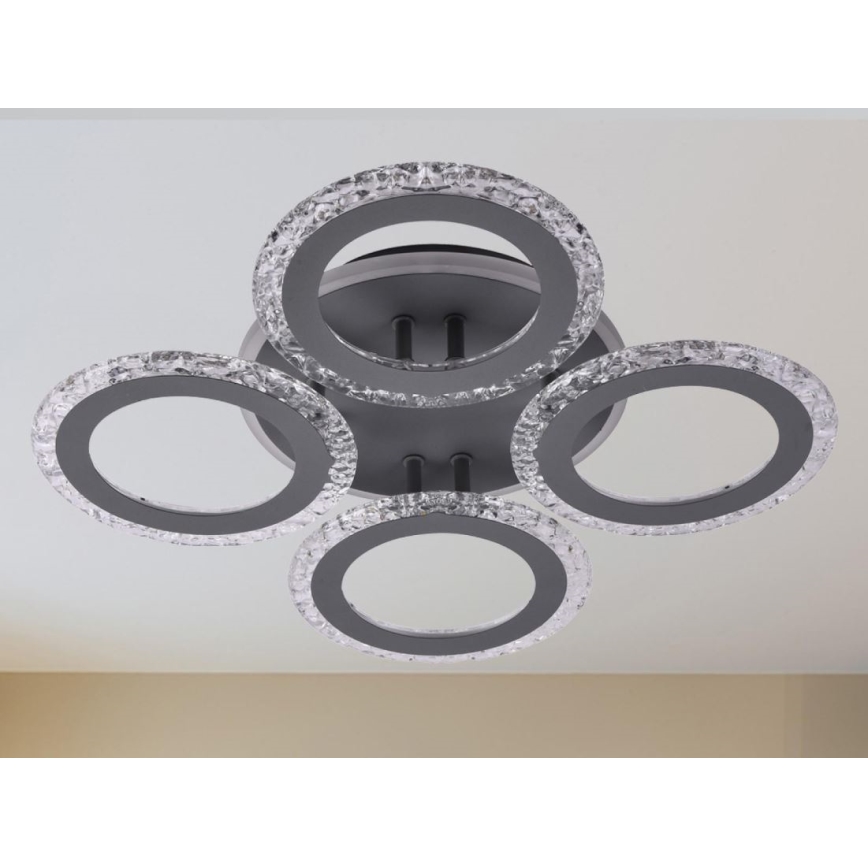 Dimbar LED ytmonterad ljuskrona LED/55W/230V 3000-6500K + fjärrkontroll