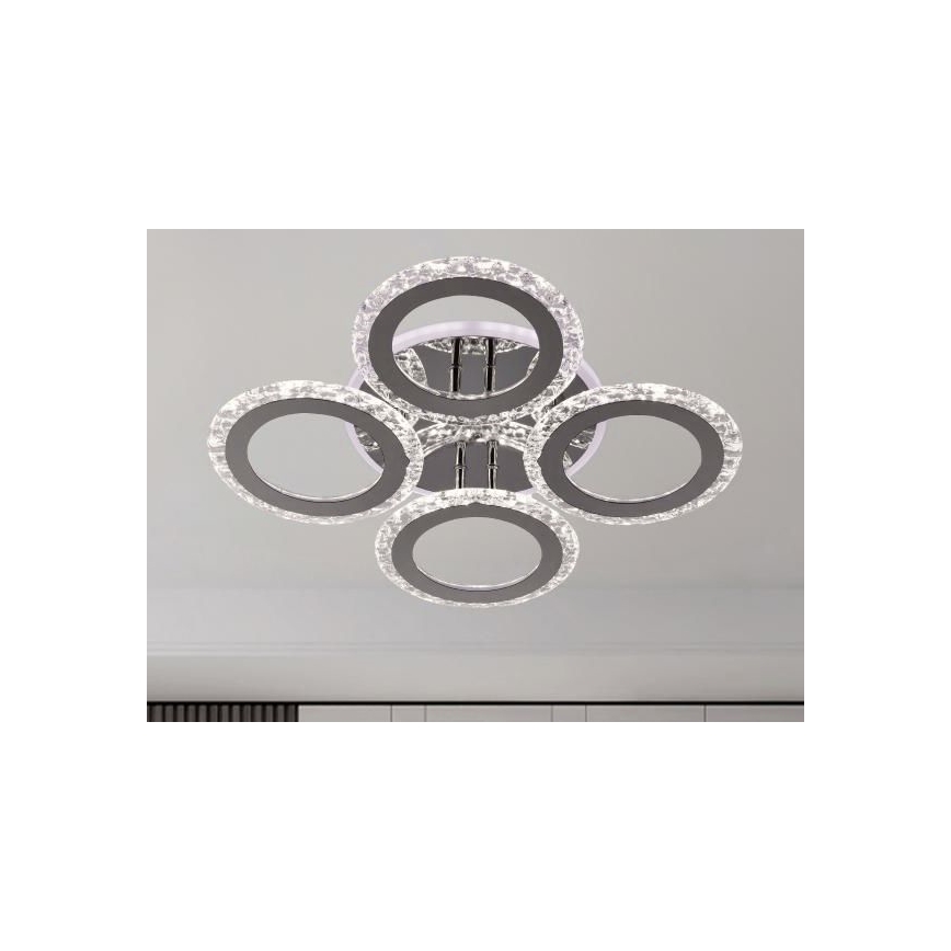 Dimbar LED ytmonterad ljuskrona LED/55W/230V 3000-6500K + fjärrkontroll