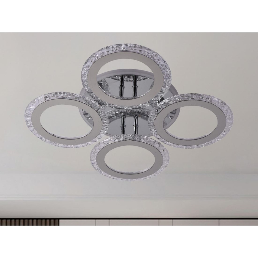 Dimbar LED ytmonterad ljuskrona LED/55W/230V 3000-6500K + fjärrkontroll