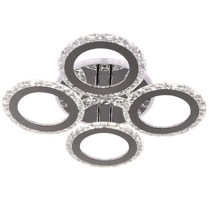Dimbar LED ytmonterad ljuskrona LED/55W/230V 3000-6500K + fjärrkontroll