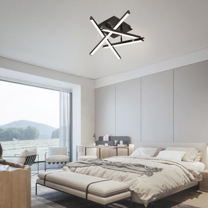 Dimbar LED ytmonterad ljuskrona LED/60W/230V 3000-6500K + fjärrkontroll