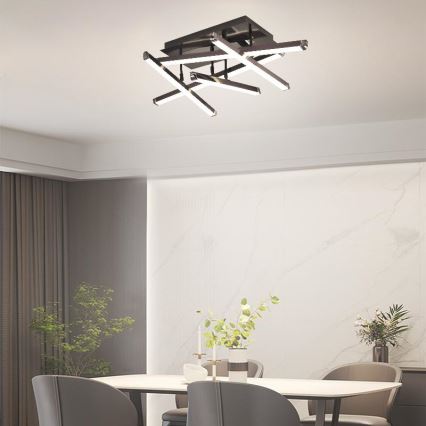Dimbar LED ytmonterad ljuskrona LED/60W/230V 3000-6500K + fjärrkontroll