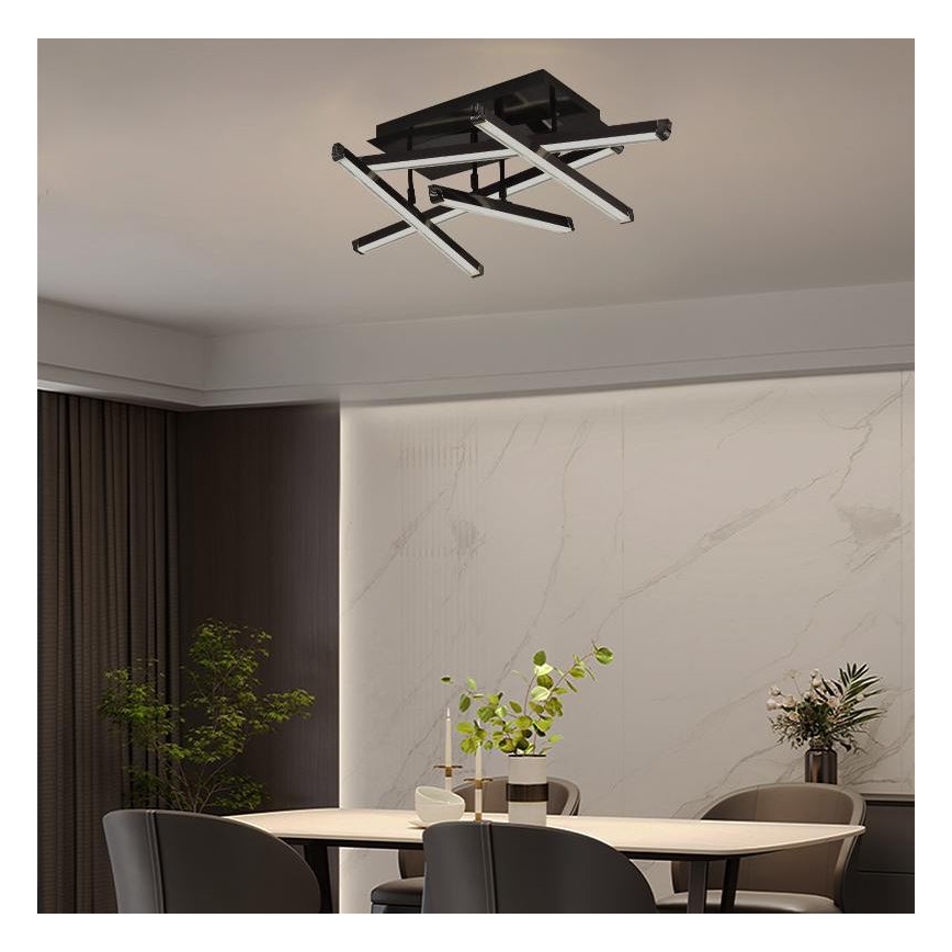 Dimbar LED ytmonterad ljuskrona LED/60W/230V 3000-6500K + fjärrkontroll