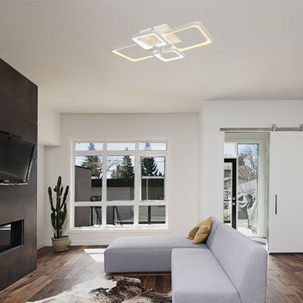 Dimbar LED ytmonterad ljuskrona LED/70W/230V 3000-6500K + fjärrkontroll