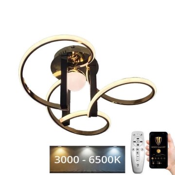Dimbar LED ytmonterad ljuskrona LED/70W/230V 3000-6500K + fjärrkontroll
