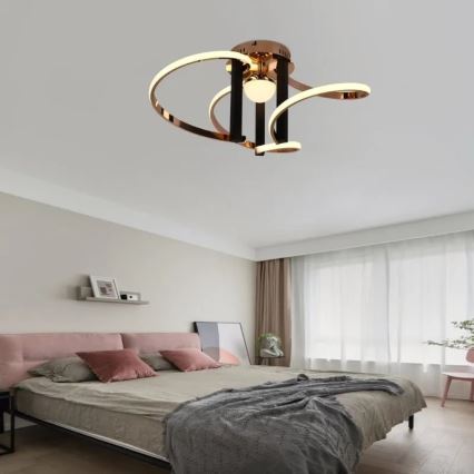 Dimbar LED ytmonterad ljuskrona LED/70W/230V 3000-6500K + fjärrkontroll