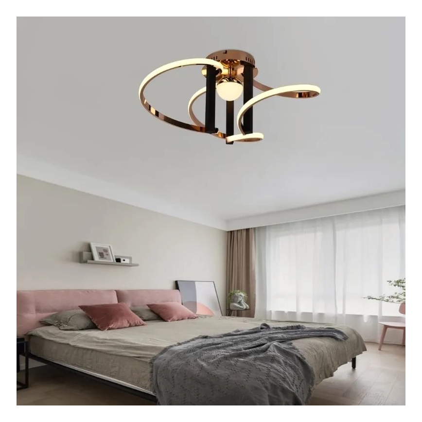 Dimbar LED ytmonterad ljuskrona LED/70W/230V 3000-6500K + fjärrkontroll