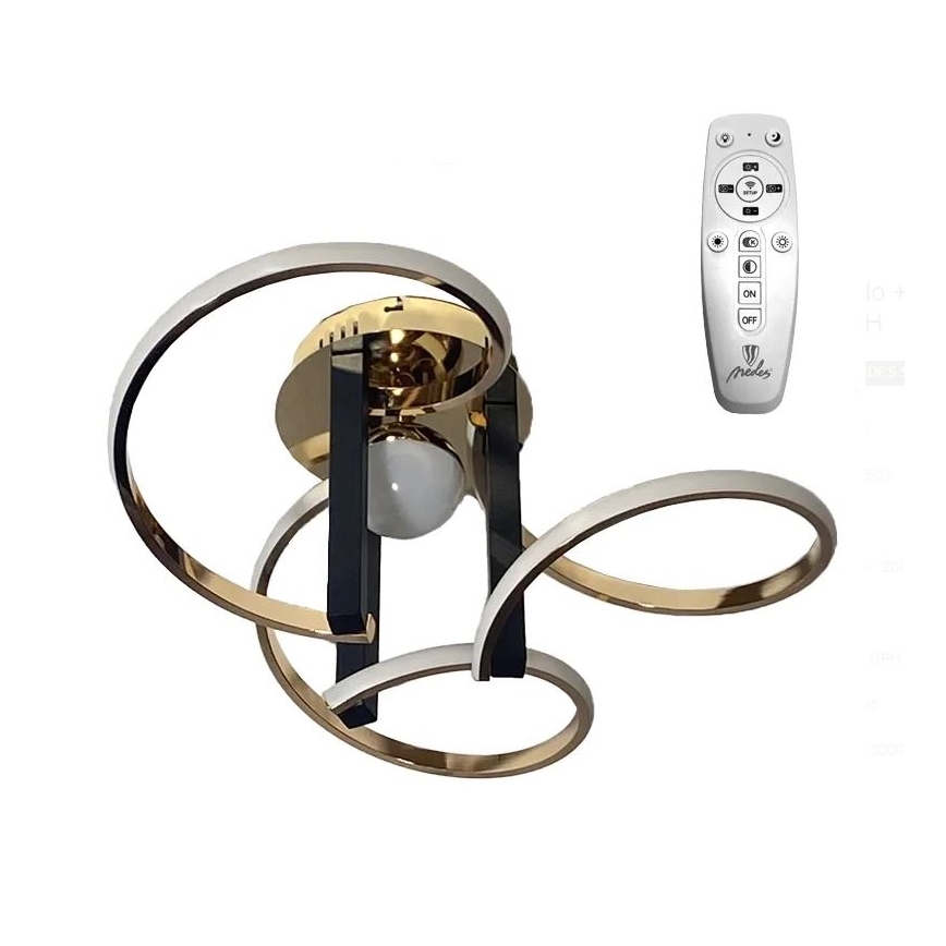 Dimbar LED ytmonterad ljuskrona LED/70W/230V 3000-6500K + fjärrkontroll