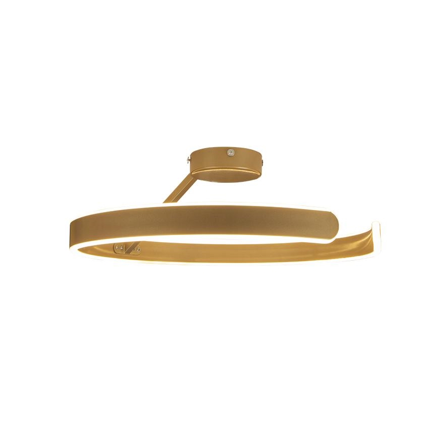 Dimbar LED ytmonterad ljuskrona LED/72W/230V 3000-6500K guld + fjärrkontroll
