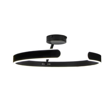 Dimbar LED ytmonterad ljuskrona LED/72W/230V 3000-6500K svart + fjärrkontroll
