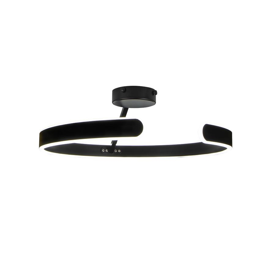 Dimbar LED ytmonterad ljuskrona LED/72W/230V 3000-6500K svart + fjärrkontroll