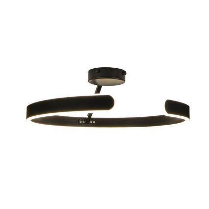 Dimbar LED ytmonterad ljuskrona LED/72W/230V 3000-6500K svart + fjärrkontroll