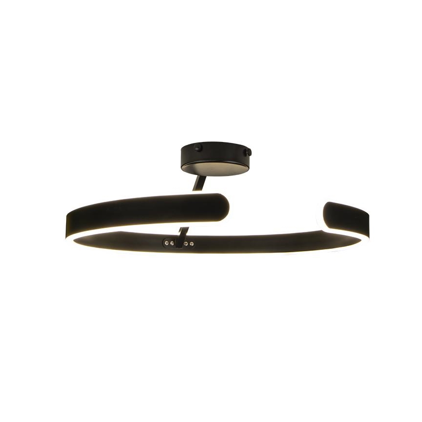 Dimbar LED ytmonterad ljuskrona LED/72W/230V 3000-6500K svart + fjärrkontroll