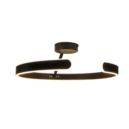 Dimbar LED ytmonterad ljuskrona LED/72W/230V 3000-6500K svart + fjärrkontroll