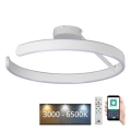 Dimbar LED ytmonterad ljuskrona LED/72W/230V 3000-6500K vit + fjärrkontroll
