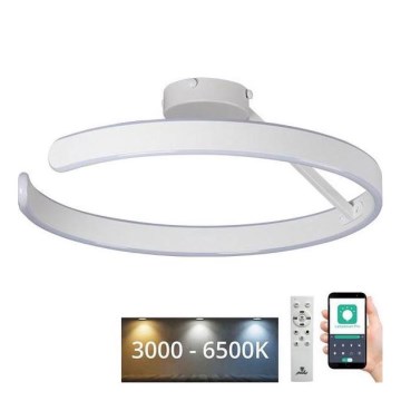 Dimbar LED ytmonterad ljuskrona LED/72W/230V 3000-6500K vit + fjärrkontroll