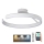 Dimbar LED ytmonterad ljuskrona LED/72W/230V 3000-6500K vit + fjärrkontroll