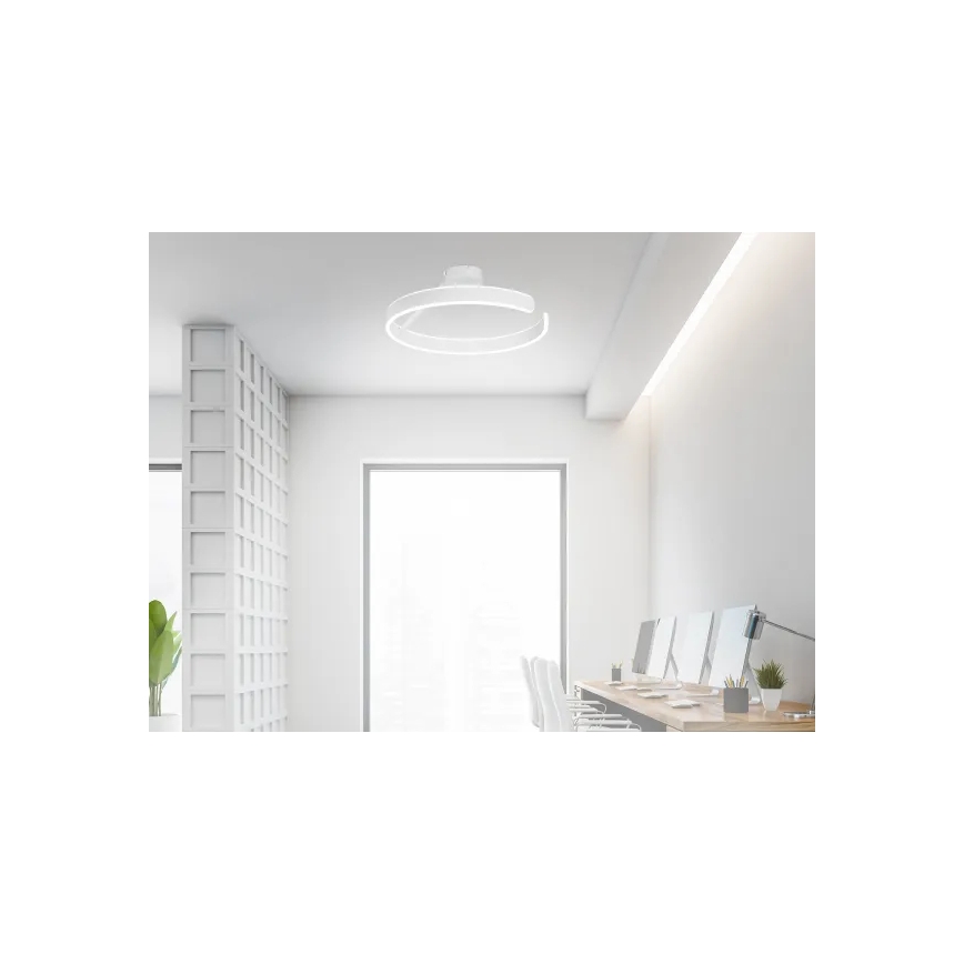 Dimbar LED ytmonterad ljuskrona LED/72W/230V 3000-6500K vit + fjärrkontroll