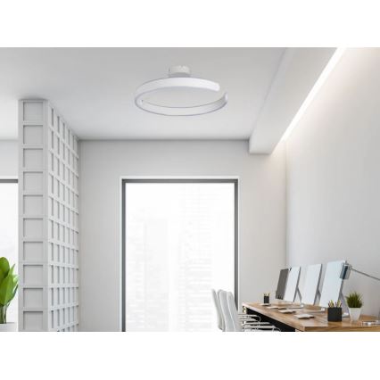 Dimbar LED ytmonterad ljuskrona LED/72W/230V 3000-6500K vit + fjärrkontroll