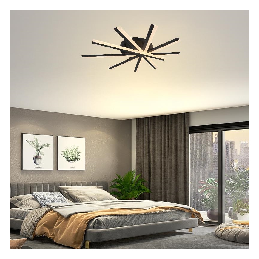 Dimbar LED ytmonterad ljuskrona LED/75W/230V 3000-6500K + fjärrkontroll