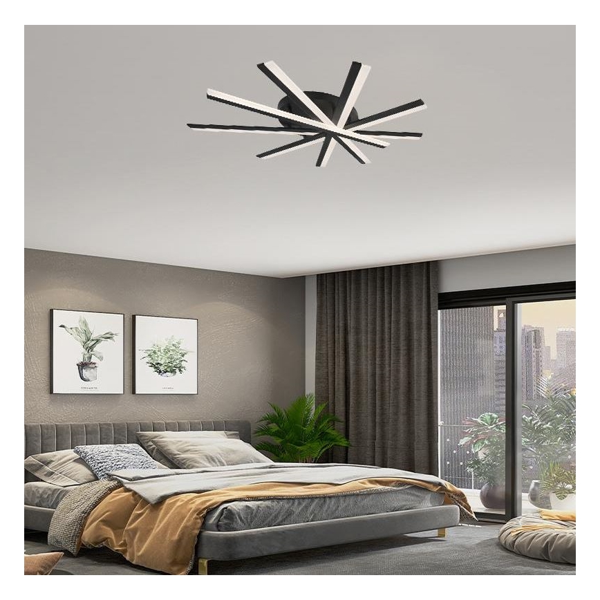 Dimbar LED ytmonterad ljuskrona LED/75W/230V 3000-6500K + fjärrkontroll
