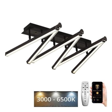 Dimbar LED ytmonterad ljuskrona LED/75W/230V 3000-6500K + fjärrkontroll